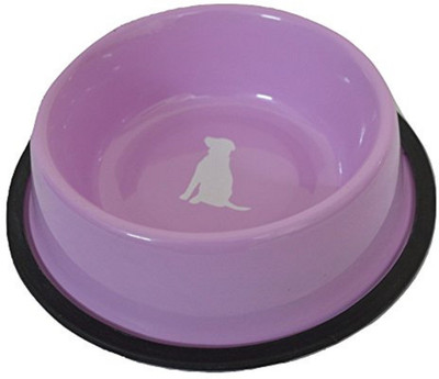 

Foodie Puppies Round Steel Pet Bowl(900 ml Pink)