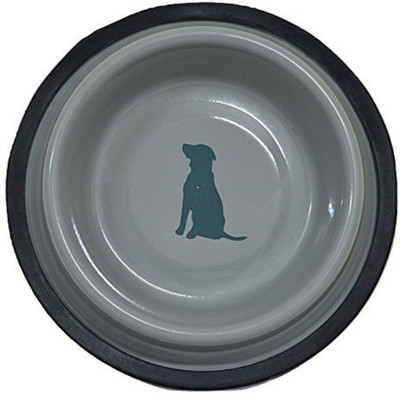 

Foodie Puppies High Quality Stainless Steel Printed Dog Food Bowl - Medium (Copper) Round Steel Pet Bowl(900 ml Grey)