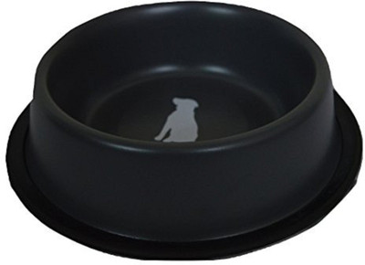 

Foodie Puppies Round Steel Pet Bowl(900 ml Black)