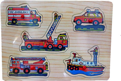 

TALKING GANESHA Wooden Identification Picture Tray 5 Pieces- Vehicles(1 Pieces)