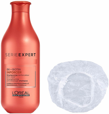 L'Oreal Serie expert Inforcer B6 + Biotin shampoo With shower cap(300 ml)