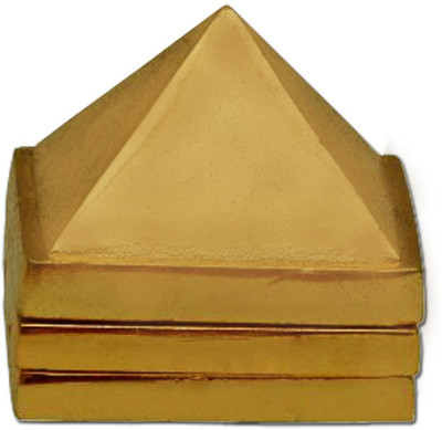 

DivyaMantra Vastu Wish Multilayered 1.5 Inches Zinc Pyramid (Set Of 3) 91 Pyramids Decorative Showpiece - 4 cm(Zinc, Yellow)