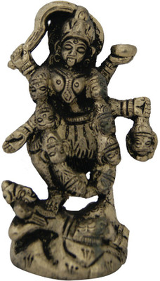 

DivyaMantra Hindu Goddess Mahakali Idol Sculpture Statue Murti Decorative Showpiece - 11 cm(Alloy, Multicolor)
