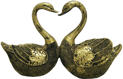 

DivyaMantra Feng Shui Mandarin Duck for Love & Relationship Decorative Showpiece - 5.5 cm(Polyresin, Yellow)