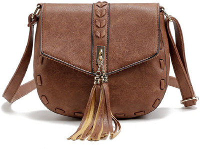 

Goatter Girls Brown PU Sling Bag