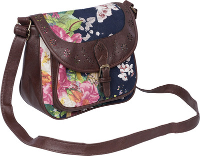 

Leather Land Women Casual Multicolor Canvas Sling Bag