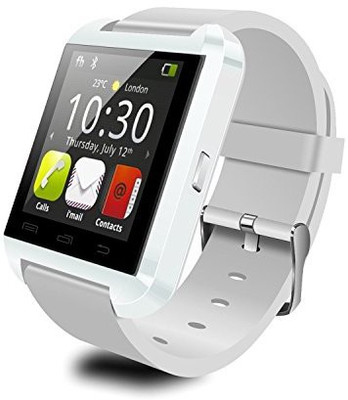 

MOBILE FIT mpatible bluetooth smartwatch with camera,sim-card slot and memory card slot White Smartwatch(White Strap Free Size)