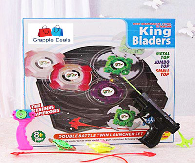 

GRAPPLE DEALS King Blader BeyBlade Big Stadium With Spinning Battle Top With Super Power Legend For Kids.(Multicolor)