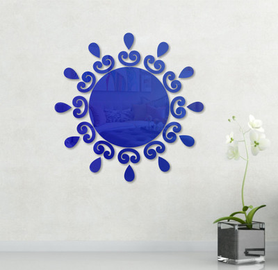 

Naveed Arts  Acrylic wall sticker Sticker(Pack of 1, Blue mirror
