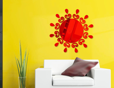 

Naveed Arts  Acrylic wall sticker Sticker(Pack of 1, Red mirror