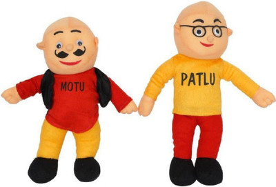 

M-Alive Supper Stars All Time Favorite Motu Patlu Soft Toy Direct form Channel - 30 cm(Multicolor)