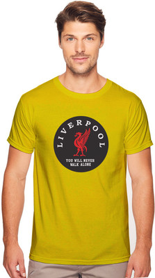 BOOK MY TEES Printed Men Round Neck Yellow T-Shirt Flipkart