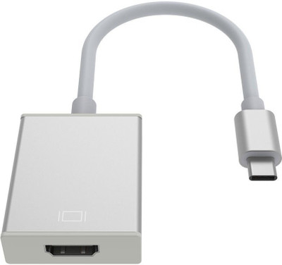 

LipiWorld TV-out Cable Type C to HDMI 1080P USB 3.1 Type C Male to Hdmi Female for Laptop Desktop Computer(Silver, For Laptop)