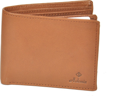 

ADONIZ Men Beige Genuine Leather Wallet(8 Card Slots)