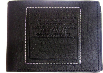 

Poland Boys Black Artificial Leather Wallet(9 Card Slots)