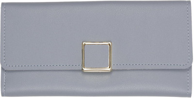 

aaradhya creations Women Casual Grey Artificial Leather Wallet(10 Card Slots), Blue