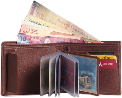 Wildmount Boys Brown Artificial Leather Wallet(10 Card Slots), Tan