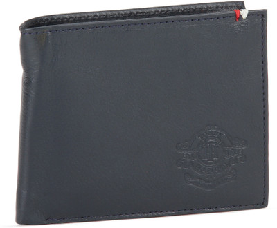 

Tommy Hilfiger Men Blue Genuine Leather Wallet(4 Card Slots), Navy