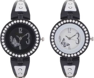 RAgmel Black white combo new stylish 0006 Watch  - For Girls   Watches  (rAgMeL)