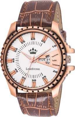 LimeStone LS2681 Free Size Day and Date Functioning Watch  - For Men   Watches  (LimeStone)