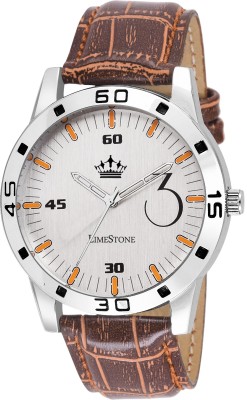 LimeStone LS2688 Free Size James Bond style Watch  - For Men   Watches  (LimeStone)