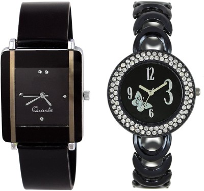 bvm Enterprise New black beautiful Diamond ring new collection watch Watch  - For Girls   Watches  (BVM Enterprise)