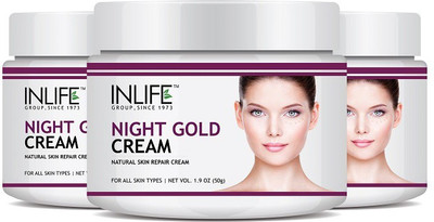 

Inlife Natural Night Gold Cream,(3-Pack)(150 g)
