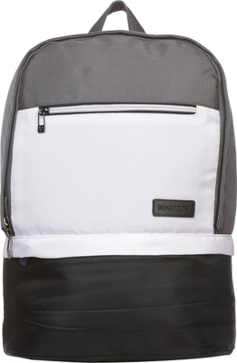 

United Colors of Benetton Three Color 21 L Backpack(Grey)
