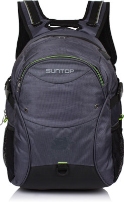 

Suntop TechX (with Waterproof raincover) USB 30 L Laptop Backpack(Grey, Black)