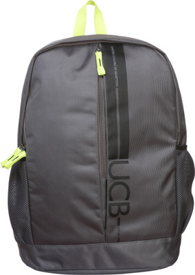 

United Colors of Benetton Striper Print 17 L Backpack(Grey)
