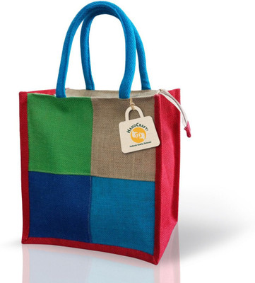

Handcraft HC-HB-003 Multipurpose Bag(Multicolor, 10 inch)
