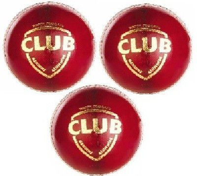 

SG 'Club Red' Leather Cricket Balls (Pack of 3) Cricket Leather Ball(Pack of 3, Multicolor)