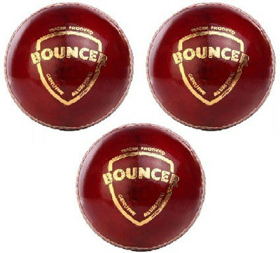 

SG 'Bouncer' Leather Cricket Balls (Pack of 3) Cricket Leather Ball(Pack of 3, Multicolor), Red