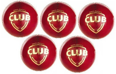 

SG 'Club Red' Leather Cricket Balls (Pack of 5) Cricket Leather Ball(Pack of 5, Red)