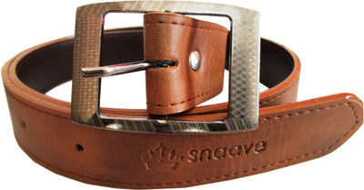 

SNAAVE Men Formal Brown Genuine Leather Belt
