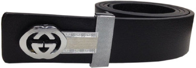 

mselactos Men & Women Party, Party, Formal, Evening Black Artificial Leather Belt, Black;sliver