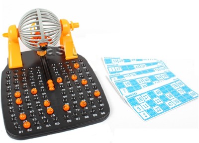 

Emob Bingo Lotto Machine with 90 Number Balls & 48 Cards Lucky Play Game Machine Toys Board Game