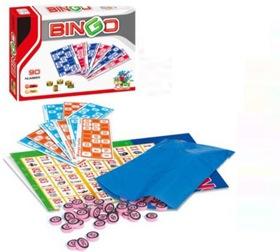 

Emob Bingo Lotto Family Board Game Set With 90 Number Ball and 48 Cards Board Game