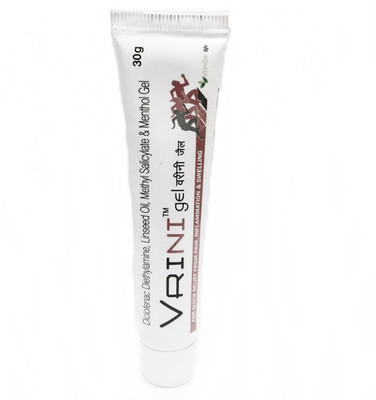 

vrini Diclofenac Diethylamine, Linseed Oil, Methyl Salicylate & Menthol Gel(30 g)
