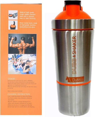 

Dubblin Dubb & Shaker 750 ml Shaker(Pack of 1, Silver, Orange)