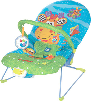 

MeeMee Vibrating & Soothing Baby Bouncer (Light Blue) Electric Bouncer(Blue)