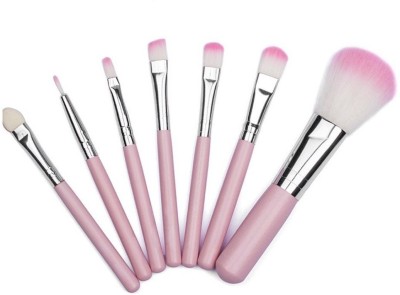 Gugzy 7pcs Girl Powder Eyeshadow Makeup Brush Kit Pro Quality Cosmetic Tool for women(Pack of 7)