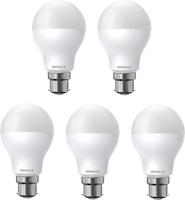 HAVELLS 5 W Basic Standard B22 LED Bulb(White, Pack of 5)