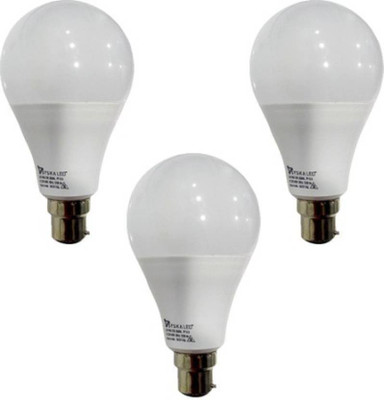 Syska 15 W Basic Round B22 LED Bulb(White, Pack of 3)