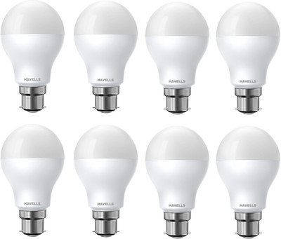 HAVELLS 7 W Basic Standard B22 LED Bulb(White, Pack of 8)