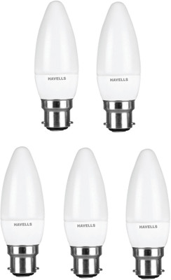 

Havells 3 W Candle B22 LED Bulb(White, Pack of 5)