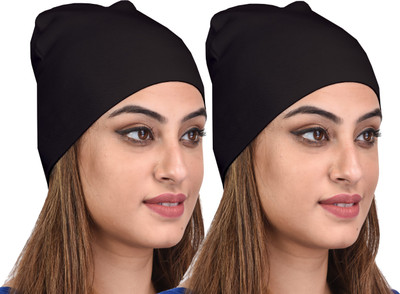 69GAL Solid Skull Cap Cap(Pack of 2)