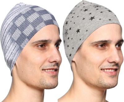 SHAUN Printed Skull Cap Cap(Pack of 2)