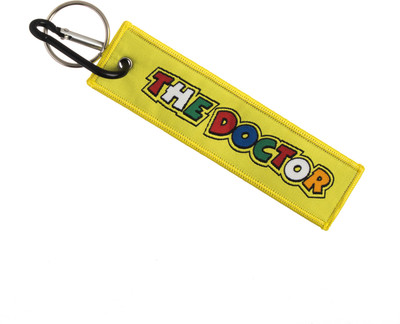 

Techpro Doublesided Yellow Dr46 Valentino Rossi Cloth Locking Key Chain(Multicolor)