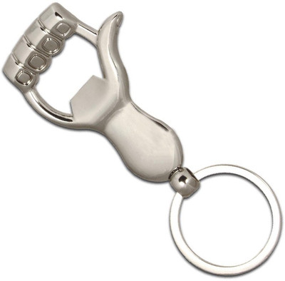 

One Point Collections Thumb up key ring with opener Bike key chain key ring Bottle opener for party lovers Key Chain(Silver)